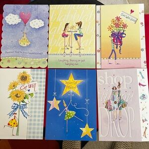 Marian Heath Greeting Cards-“Lollysticks”- Two cards of six designs w/envelopes